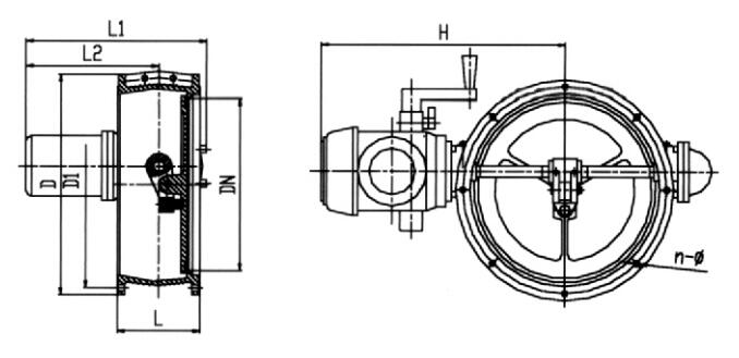 手动、电动两用密闭阀门