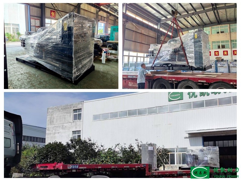 顺利发货|500KW 开架式柴油发电机组整装启运 500kw凯普发货