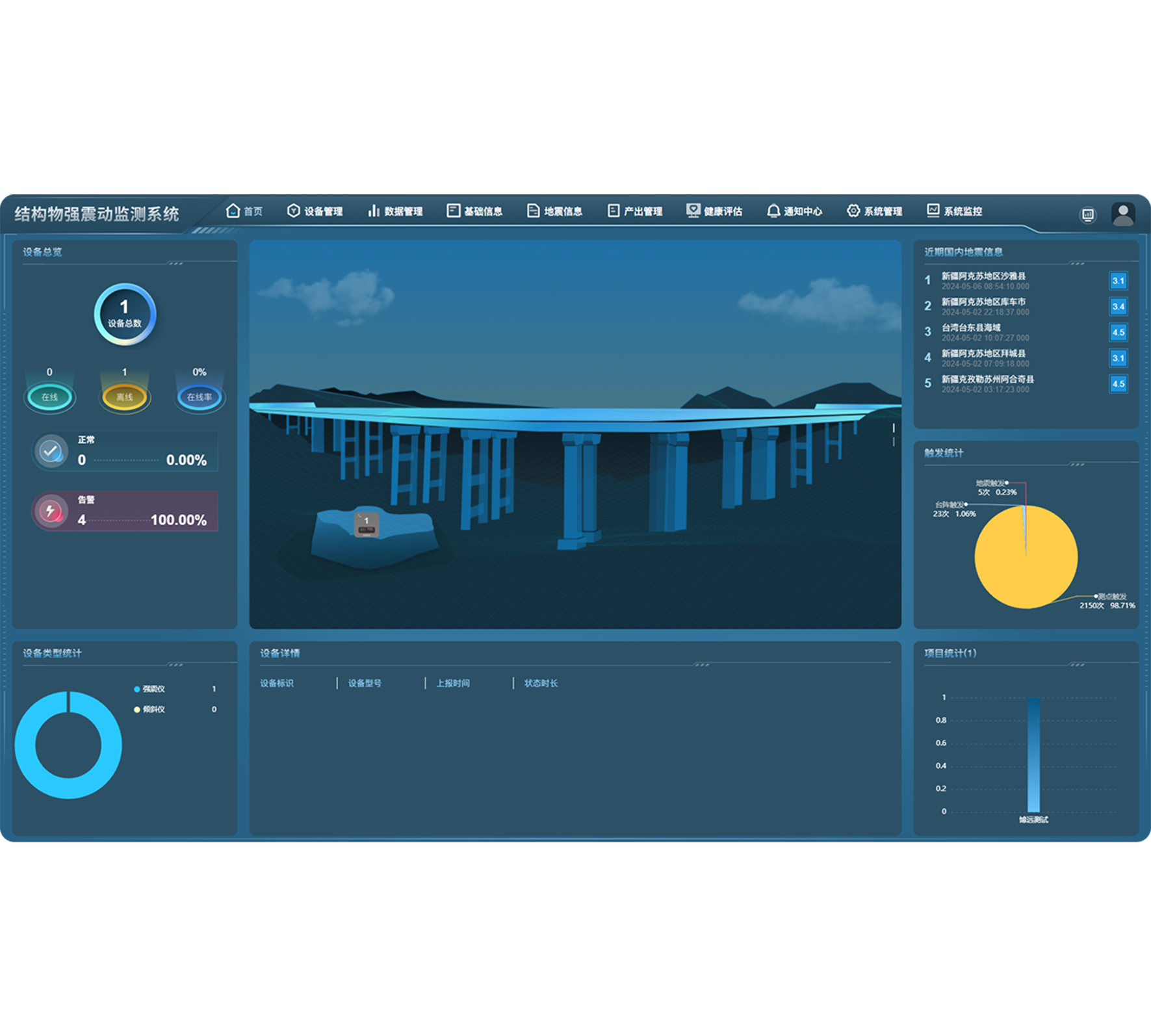 结构物强震动监测系统
