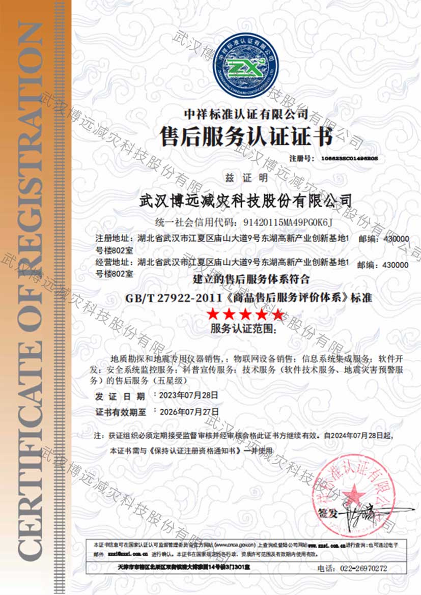 水印-售后服务认证证书
