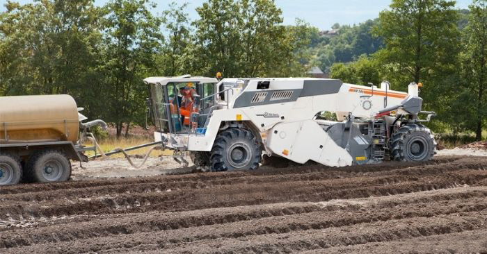 維特根新款 冷再生施工