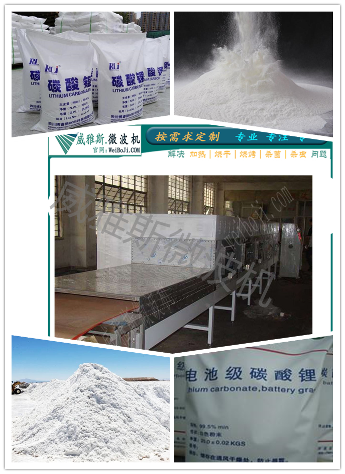 电池级碳酸锂微波干燥机