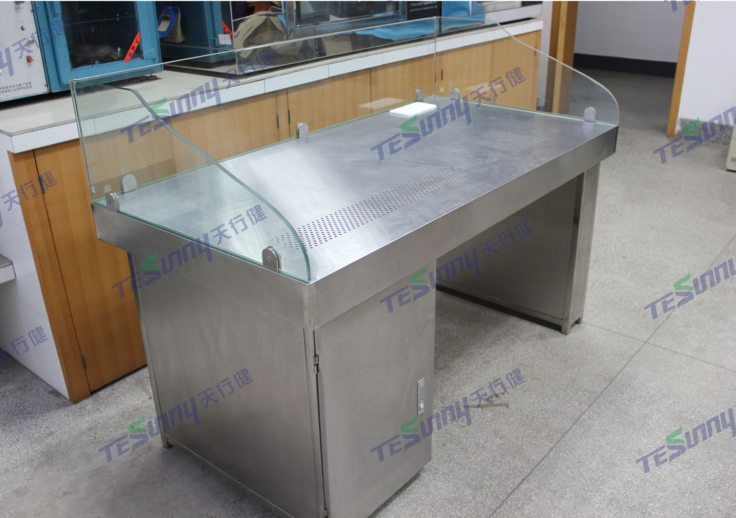 全不锈钢吸尘式点钞工作台