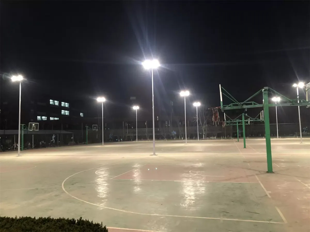 青州市第三中学篮球场照明工程 青州市第三中学篮球场照明工程