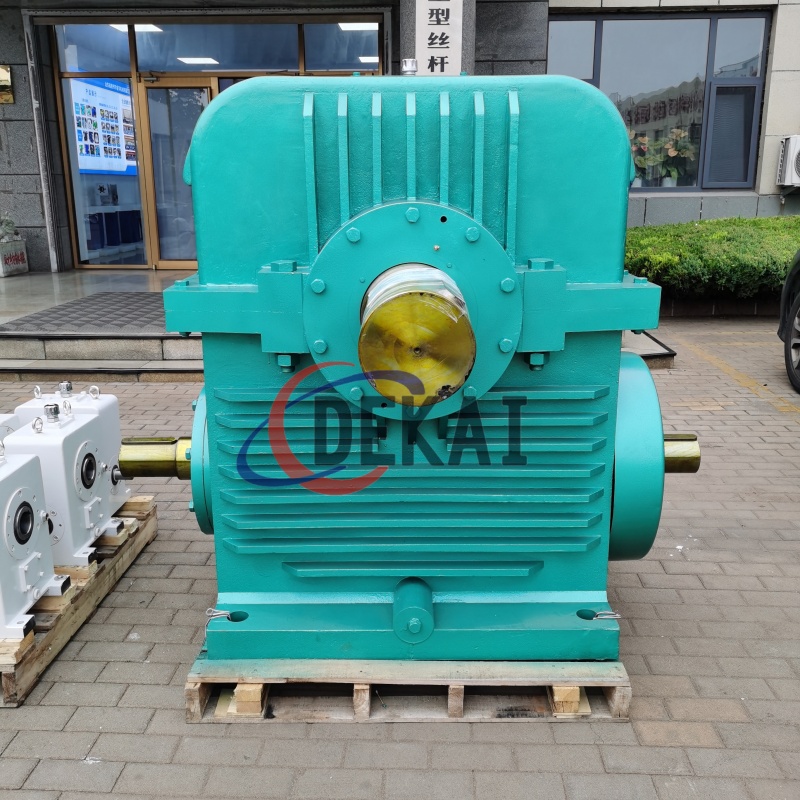 TPU中心距500平面二次包络蜗轮蜗杆减速机钢厂专用德凯