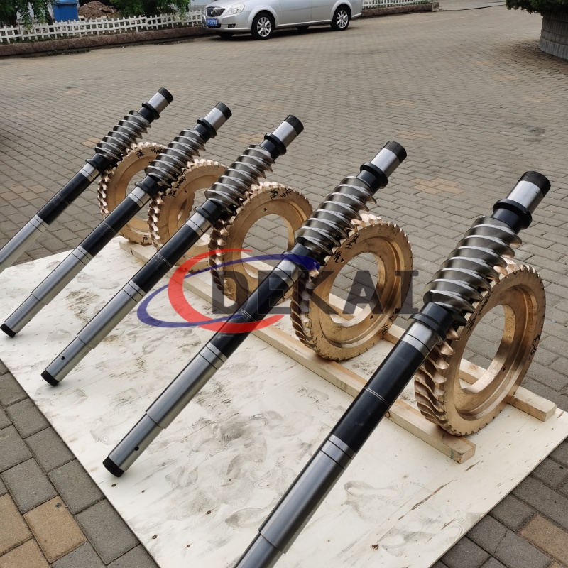 330磨切机专用蜗轮蜗杆减速机圆弧圆柱德凯生产制造