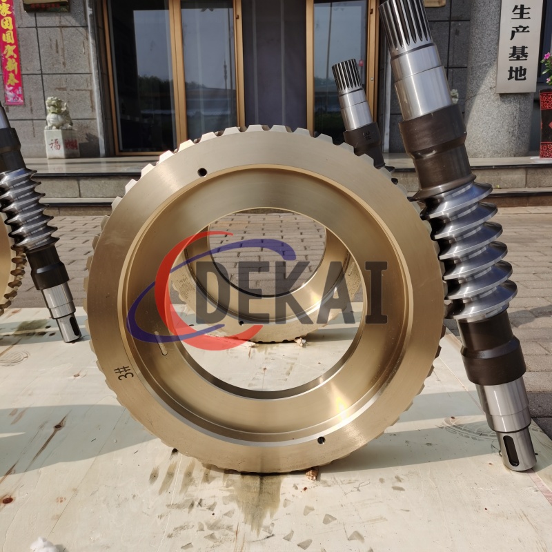 德凯制造带花键圆弧齿蜗轮蜗杆副来图定制多种齿形