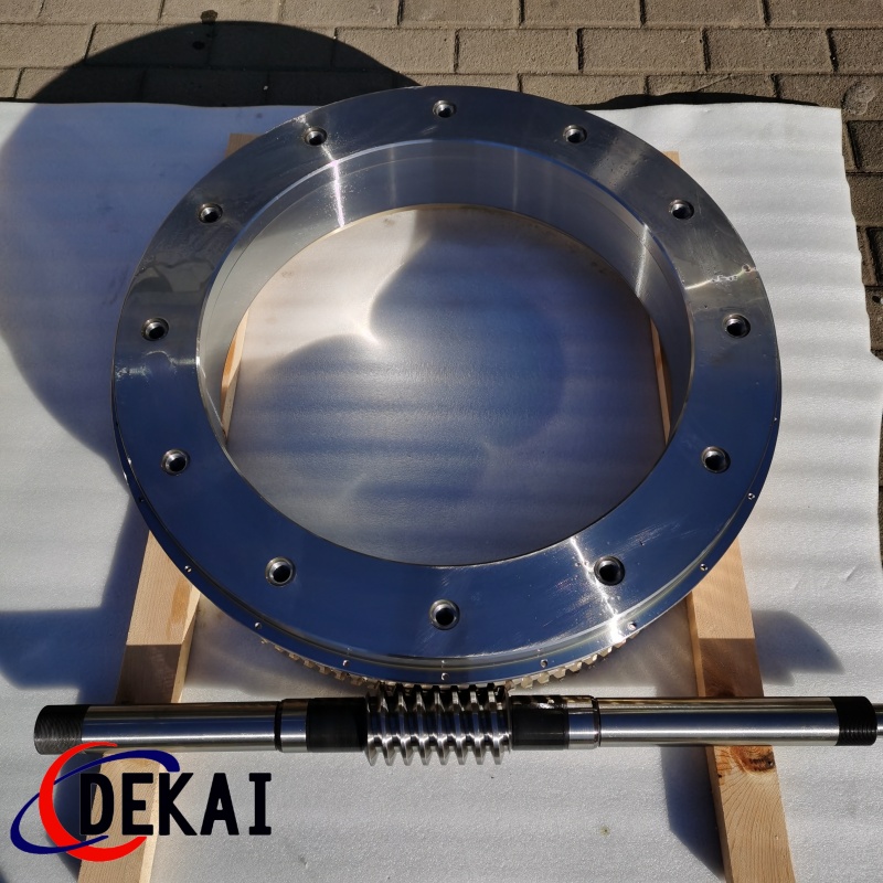 德凯定制高精度数控转台用蜗轮蜗杆副四轴五轴专用