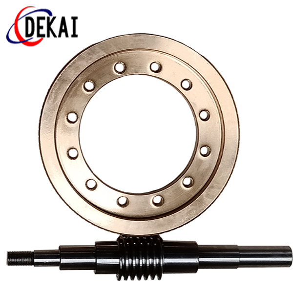 第四轴分度盘精密无间隙双导程蜗轮蜗杆