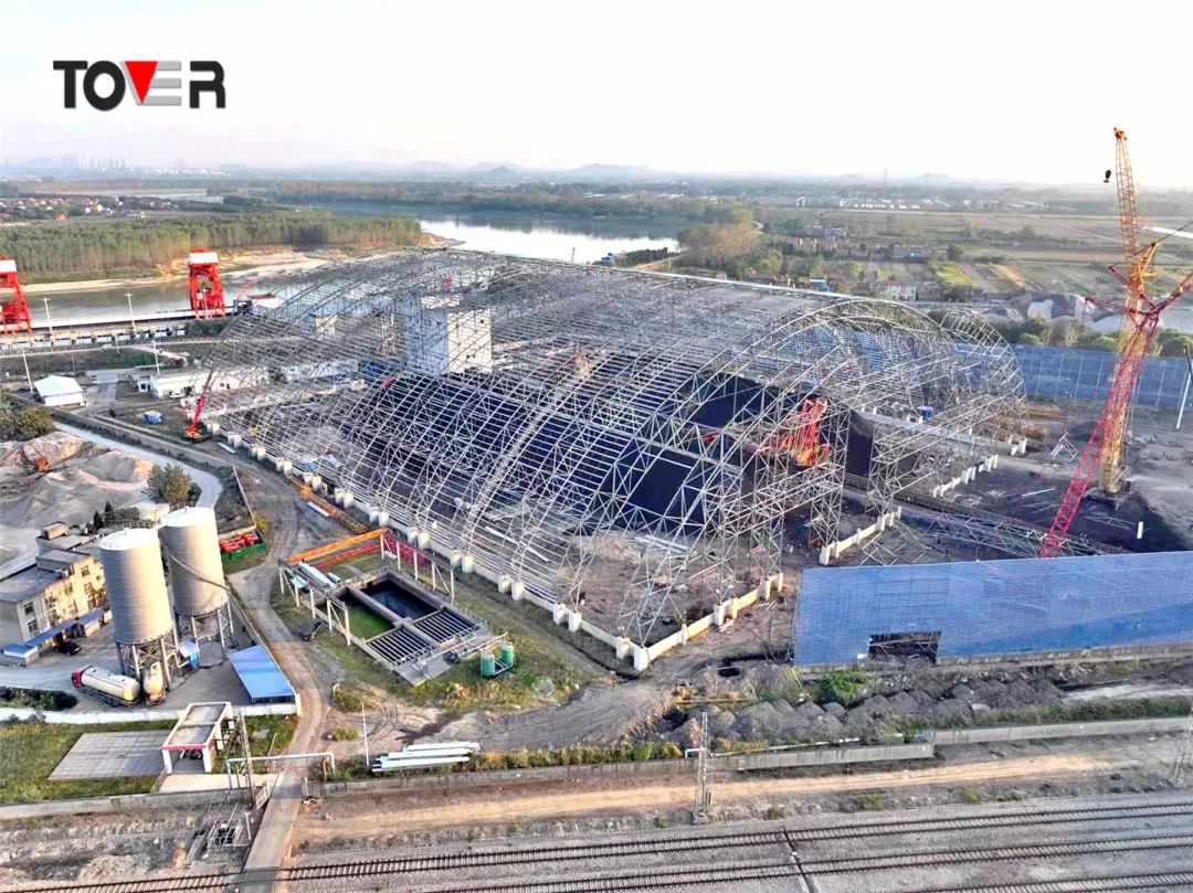 國電漢川發(fā)電有限公司煤場封閉工程碼頭煤棚管桁架EPC項目