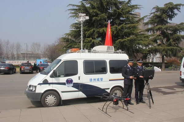 无人机派上大用场 徐州城市管理