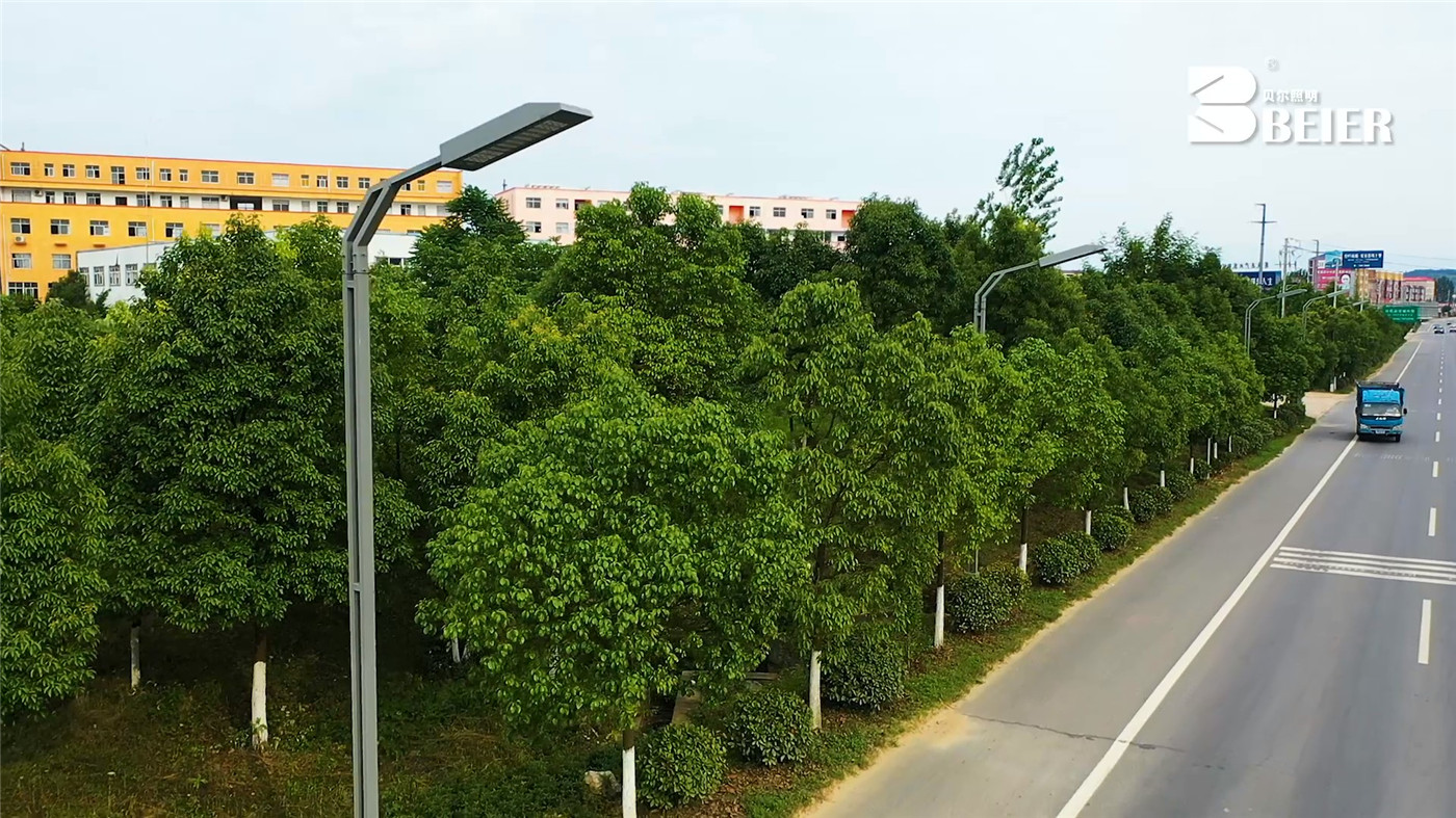 大型城市主干道太阳能路灯及市电工程案例