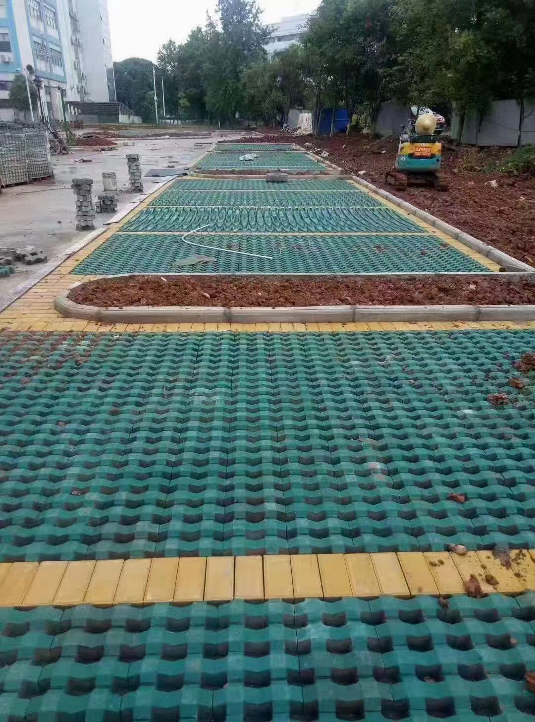井字植草砖
