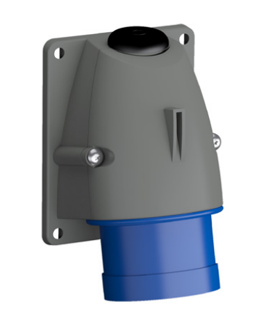 Inlets for wall mounting, IP44, 16 A