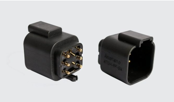 Amphenol A系列法兰盘面板安装/ A系列PCB面板安装连接器/ AT系列PCB安装连接器