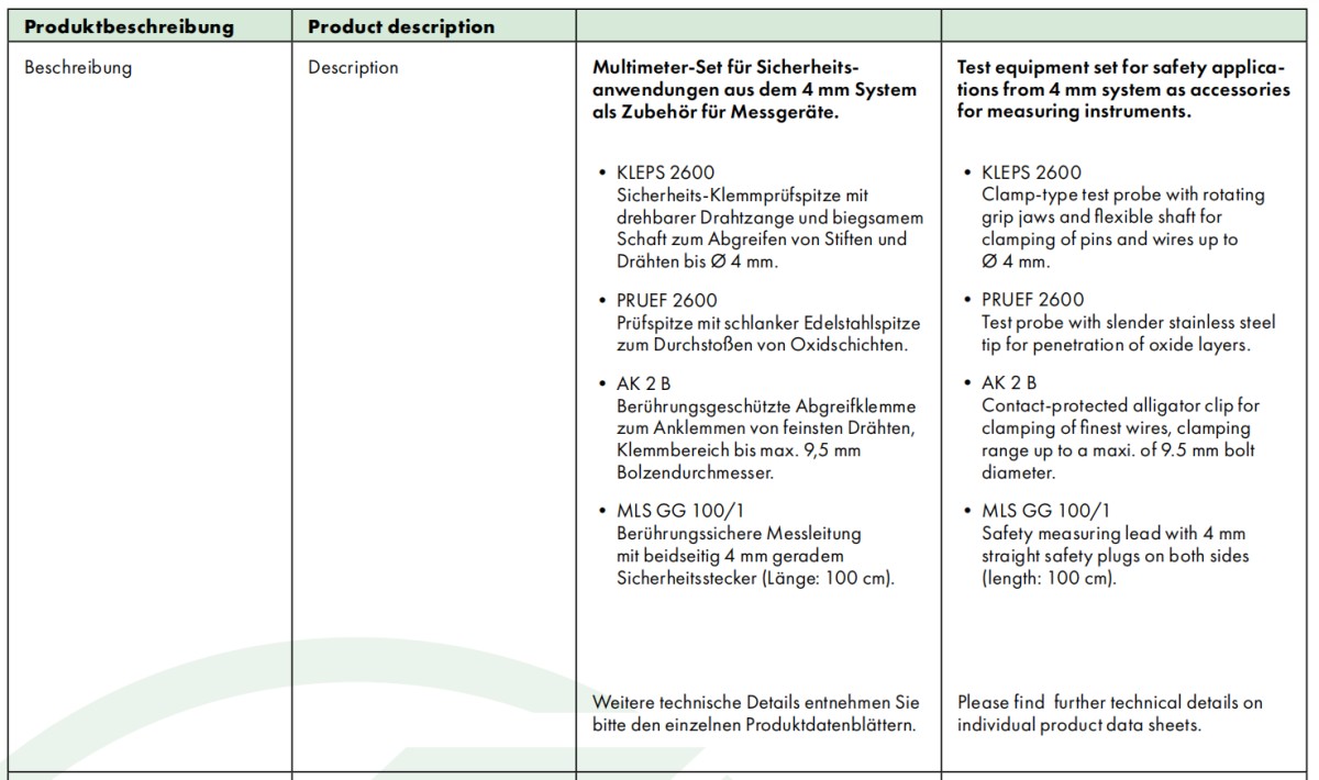 Hirschmann Test & Measurement 测试线套件, 972338001