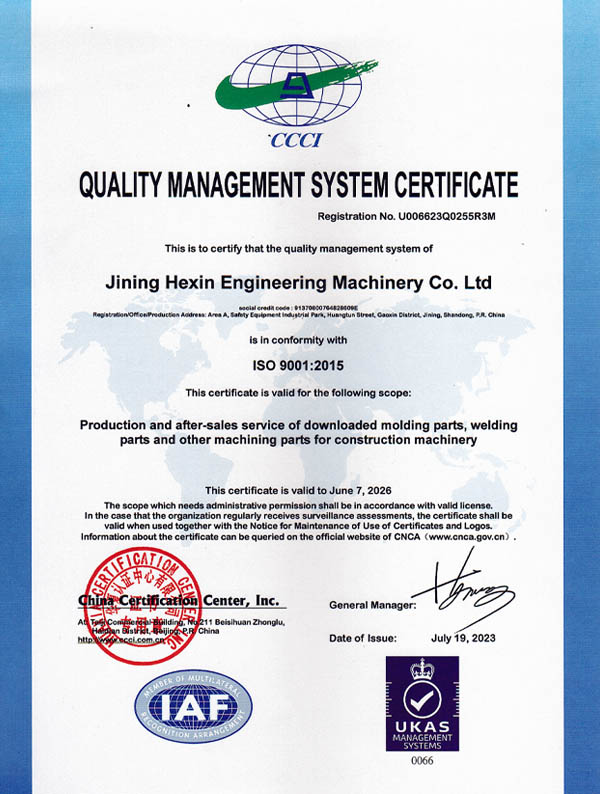 Quality Management System Certificate Quality Management System Certificate