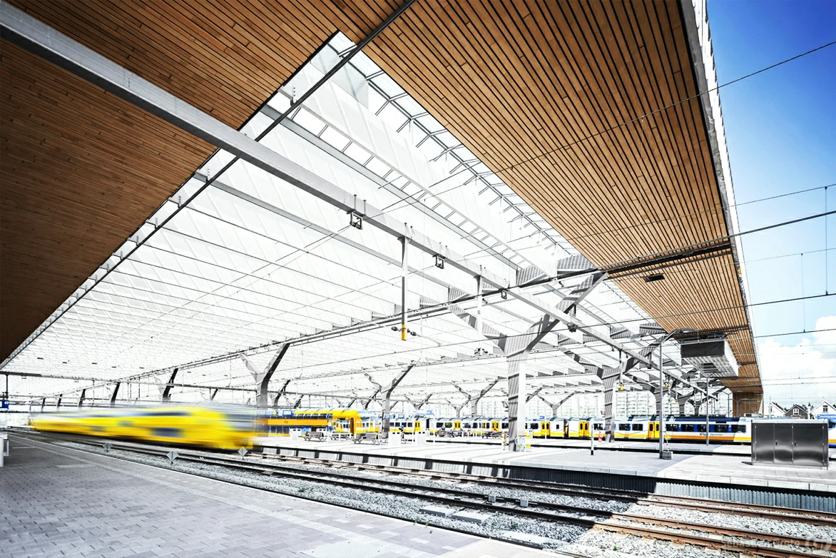 Rotterdam Central Station Steel Rail Collaboration Project