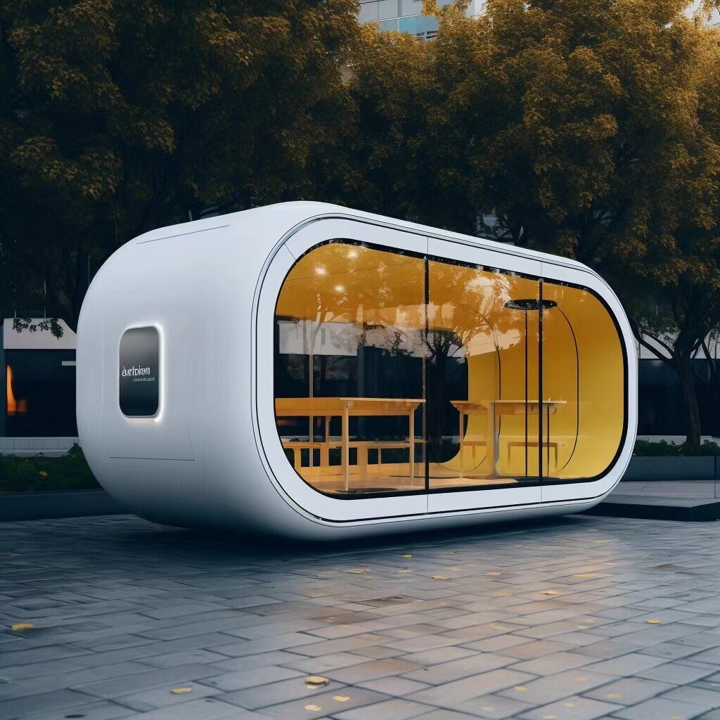 白色苹果舱欣居宿移动驿站