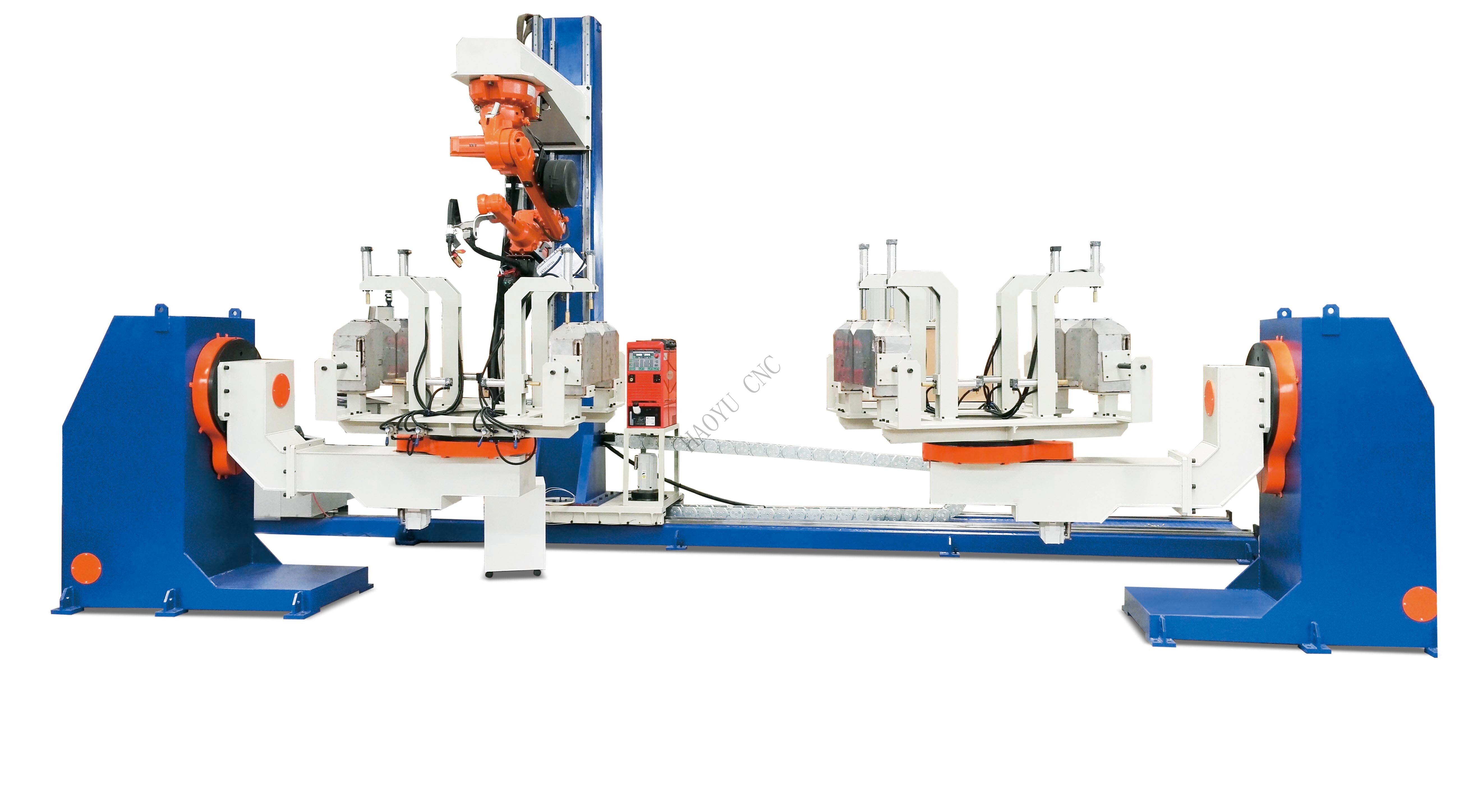 双工位六外部轴焊接机器人工作站