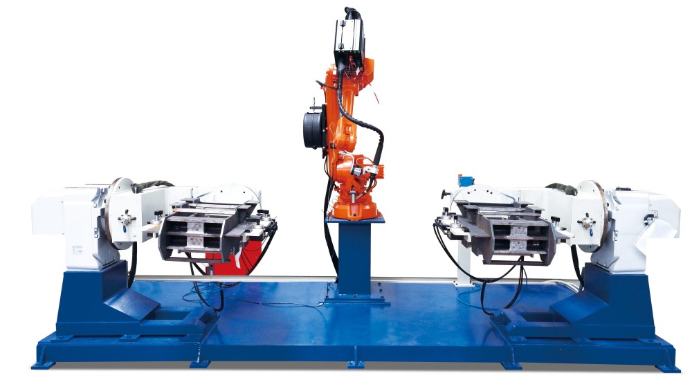 双工位四外部轴焊接机器人工作站