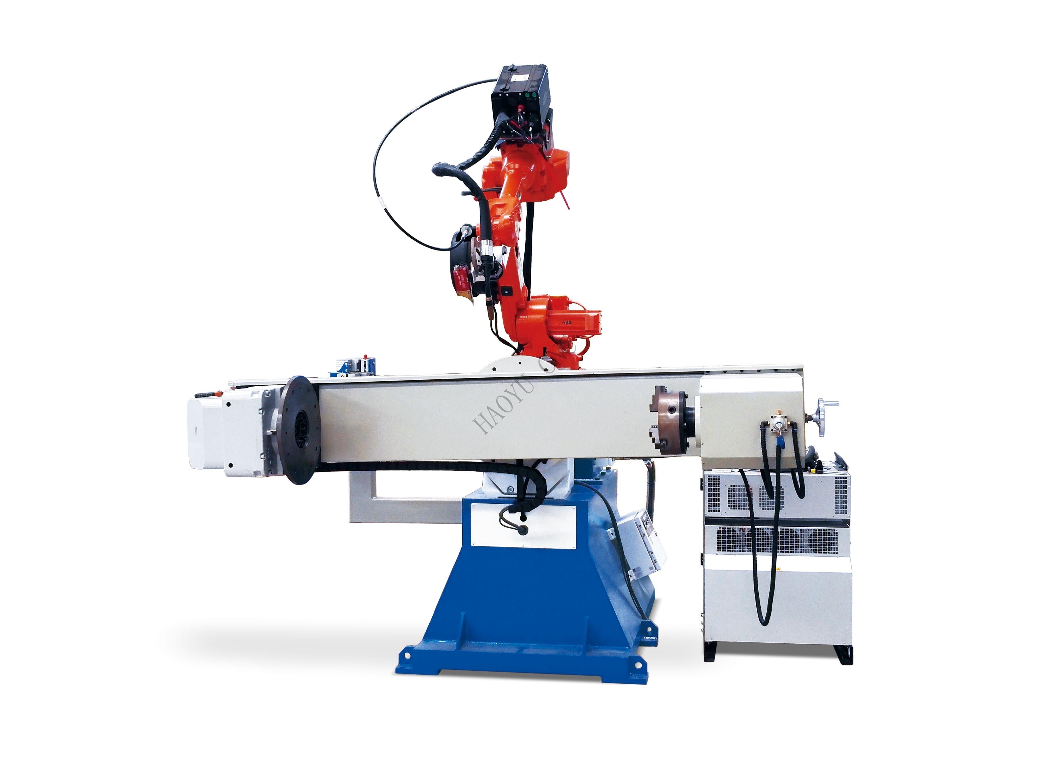 单工位双外部轴焊接机器人工作站