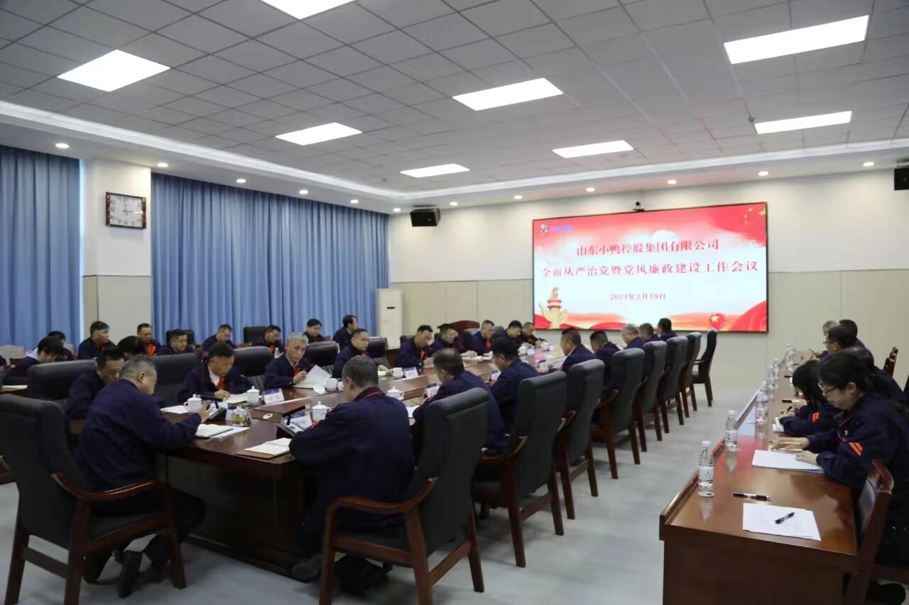 小鸭控股集团召开2024年全面从严治党暨党风廉政建工作会议