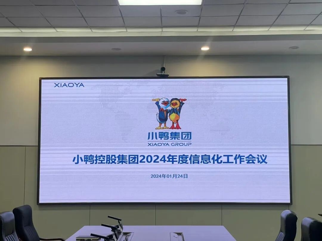 小鸭控股集团召开2024年度信息化工作会议