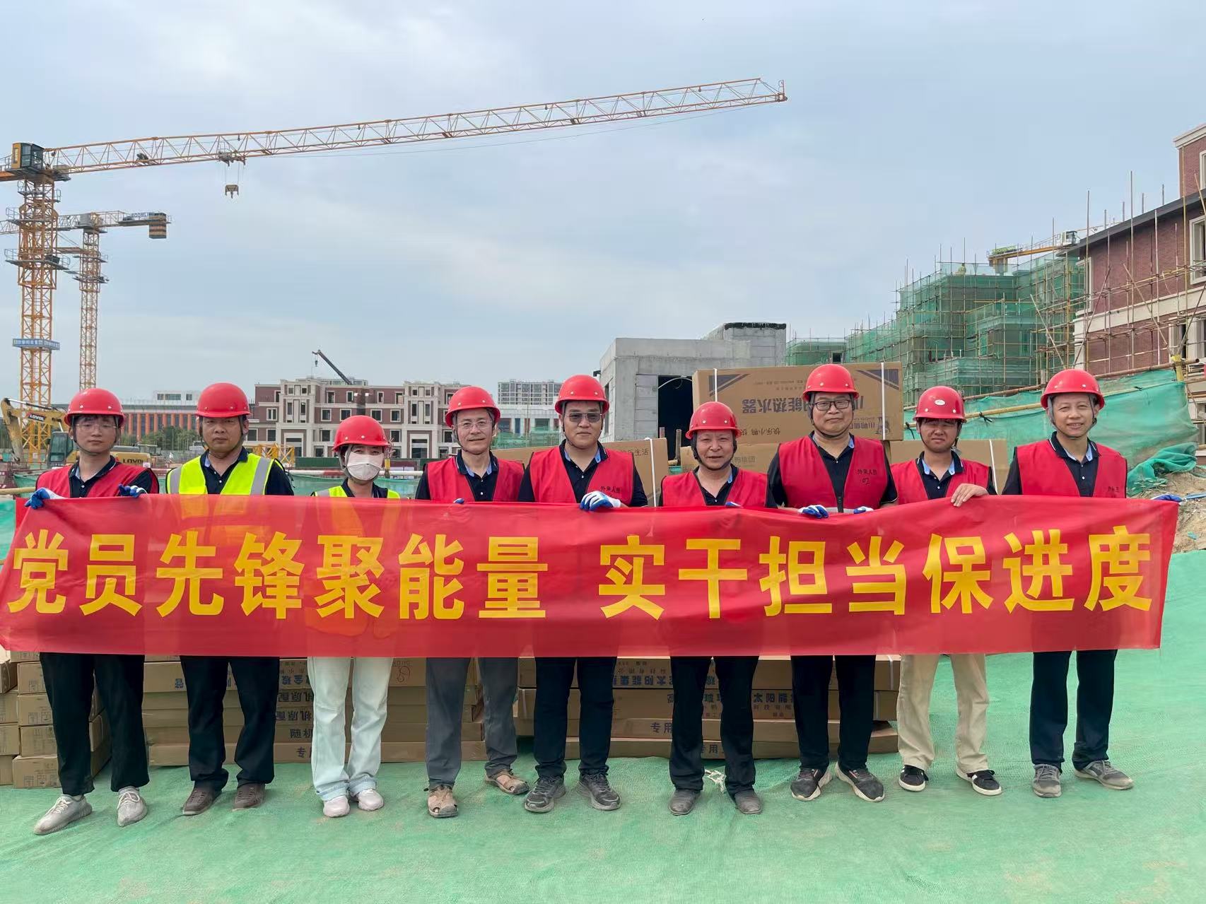 小鸭新能源公司赴项目一线开展主题党日活动 小鸭新能源公司赴项目一线开展主题党日活动