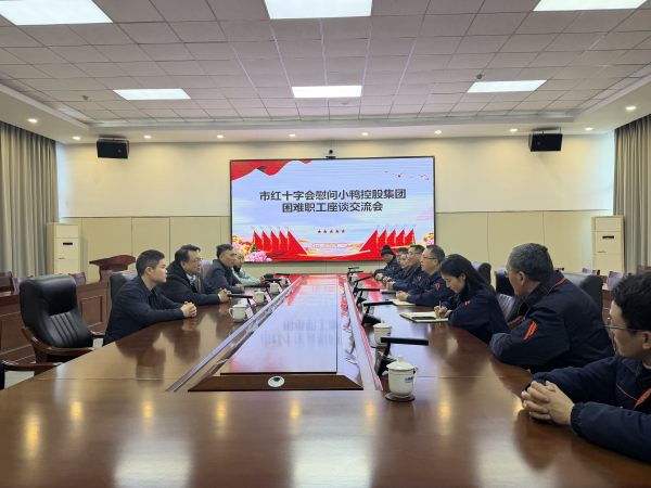 济南市红十字会莅临小鸭控股集团座谈交流并慰问困难职工