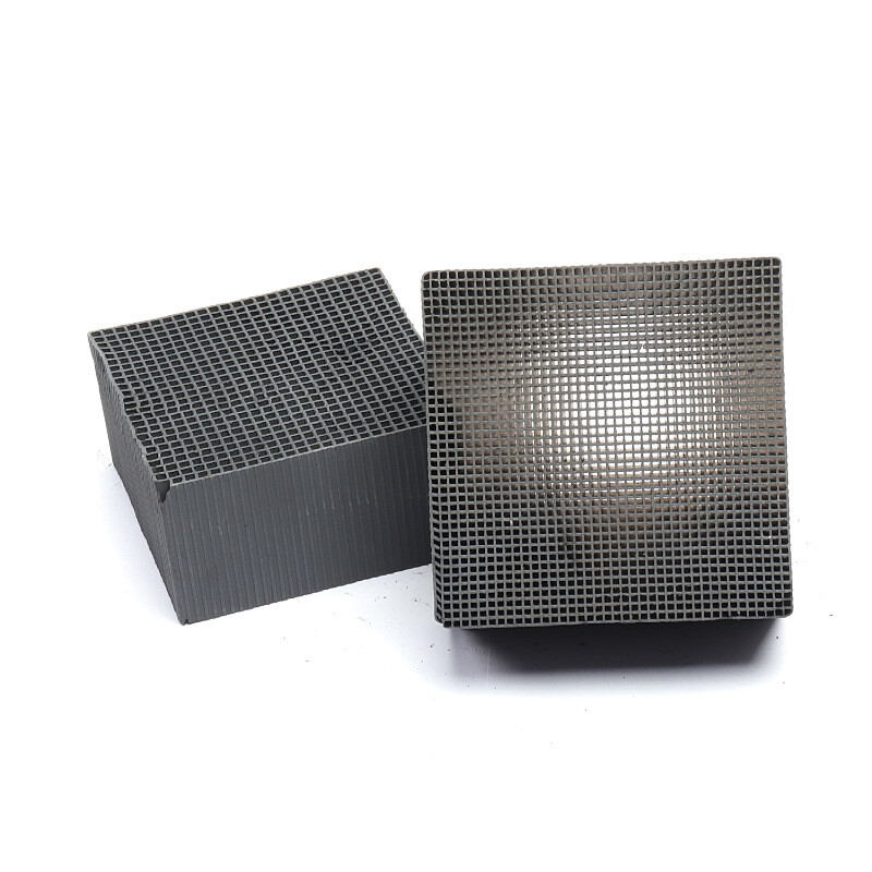 VOCS处理活性炭废气催化燃烧吸附净化用高碘值蜂窝活性炭