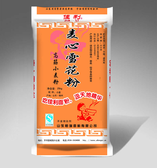 佳利麦心雪花粉25kg