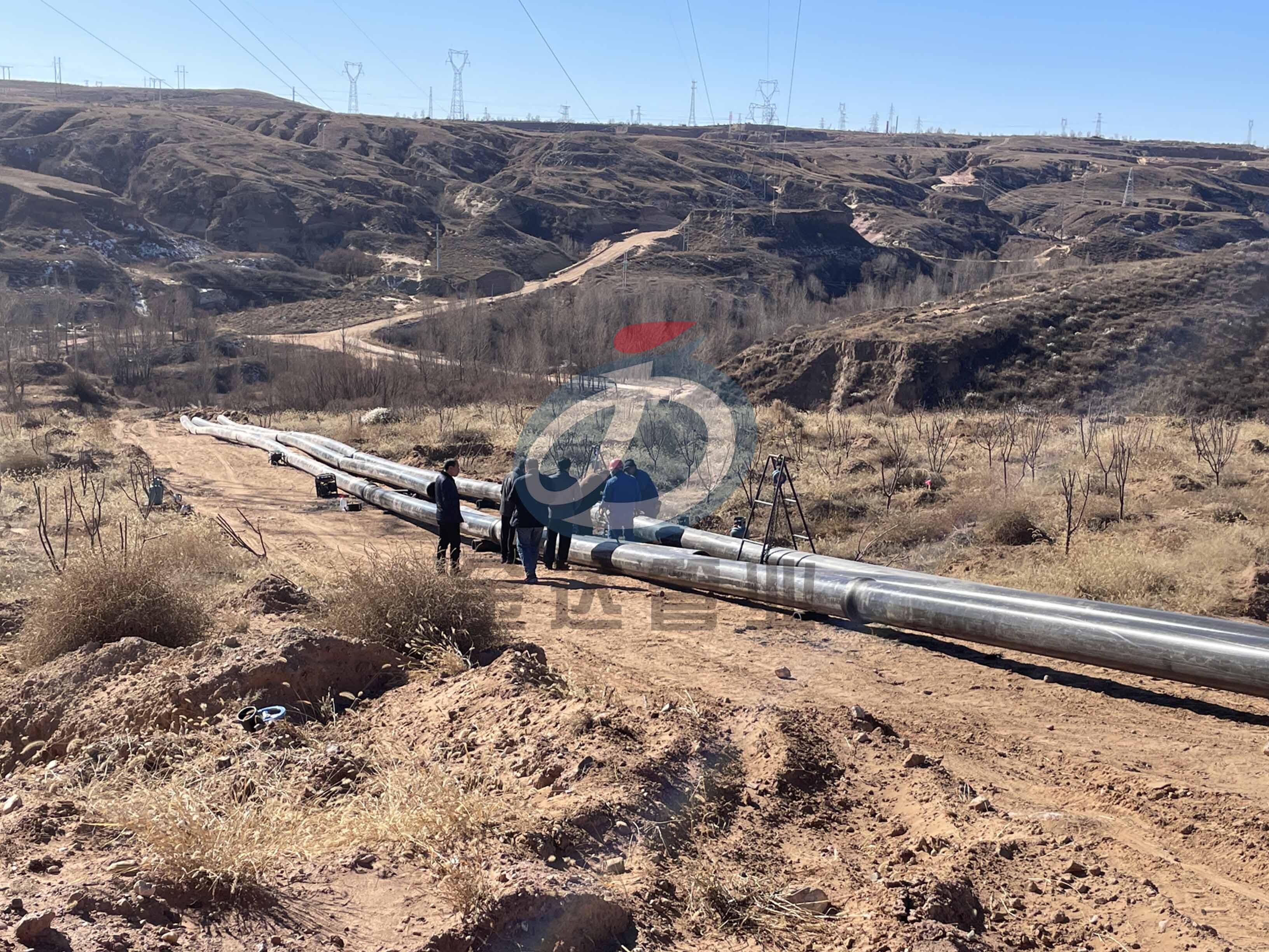 內(nèi)蒙古采煤塌陷區(qū)水利管道施工