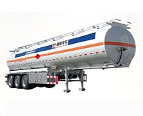 Production of aluminum alloy oil tanker semi-trailer