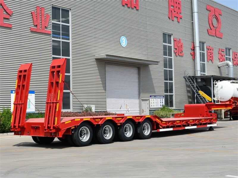 Low Loading Low Bed Semi Trailer