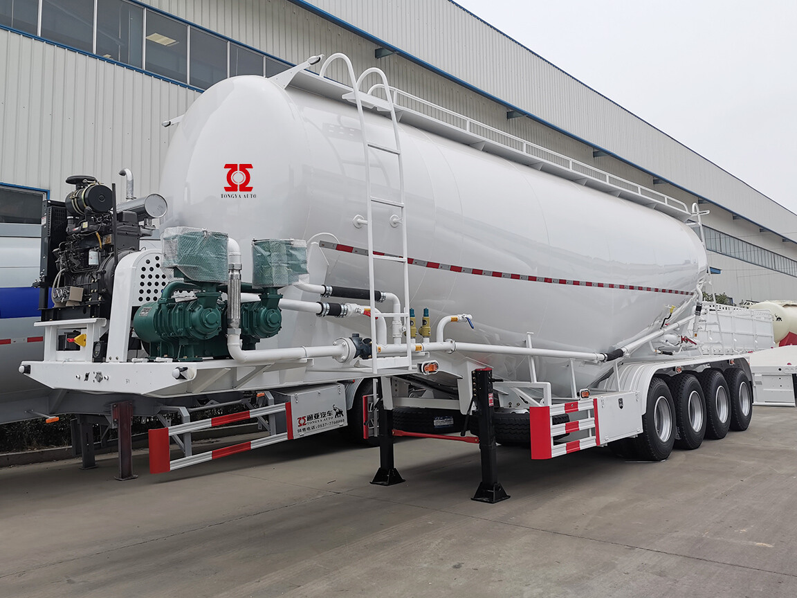 50m3 LARGE VOLUME POWDER BULK CEMENT TANKER SEMI TRAILER