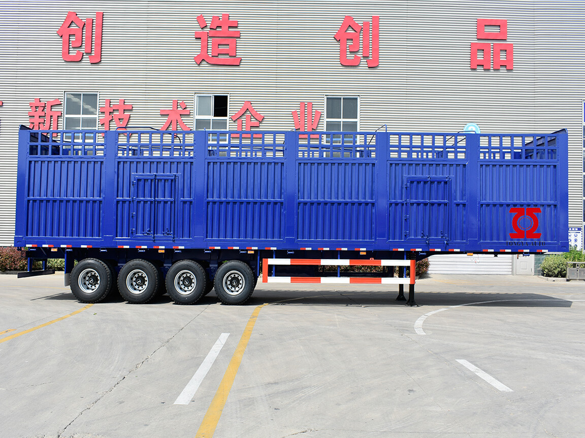 4 AXLE BULK CARGO TRANSPORT FENCE SEMI TRAILER