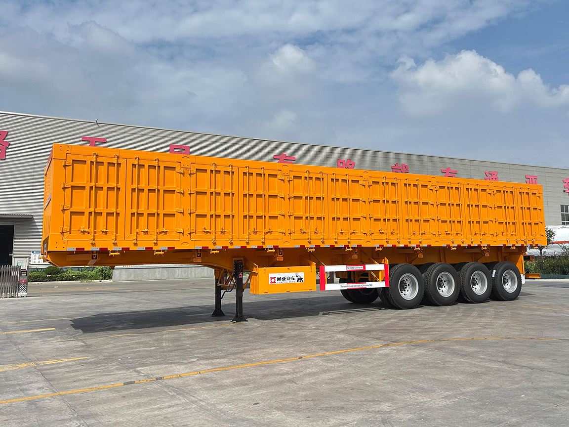 120T 4 Axle Side Dump Semi Trailer 
