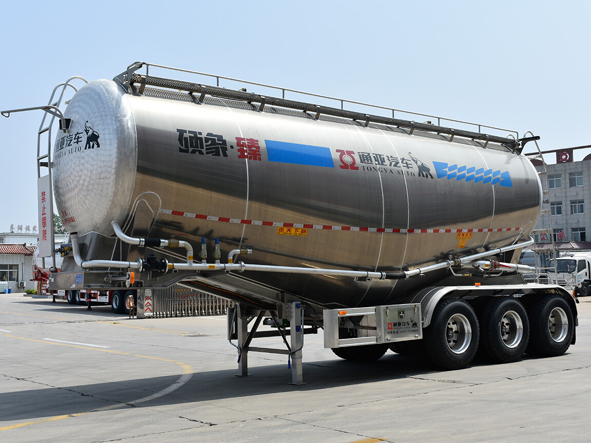 40T Aluminum Cement Tanker Semi Trailer