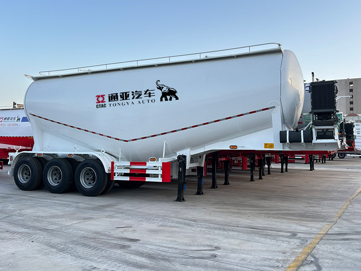 3 Axle Bulk Cement Tanker Semi Trailer