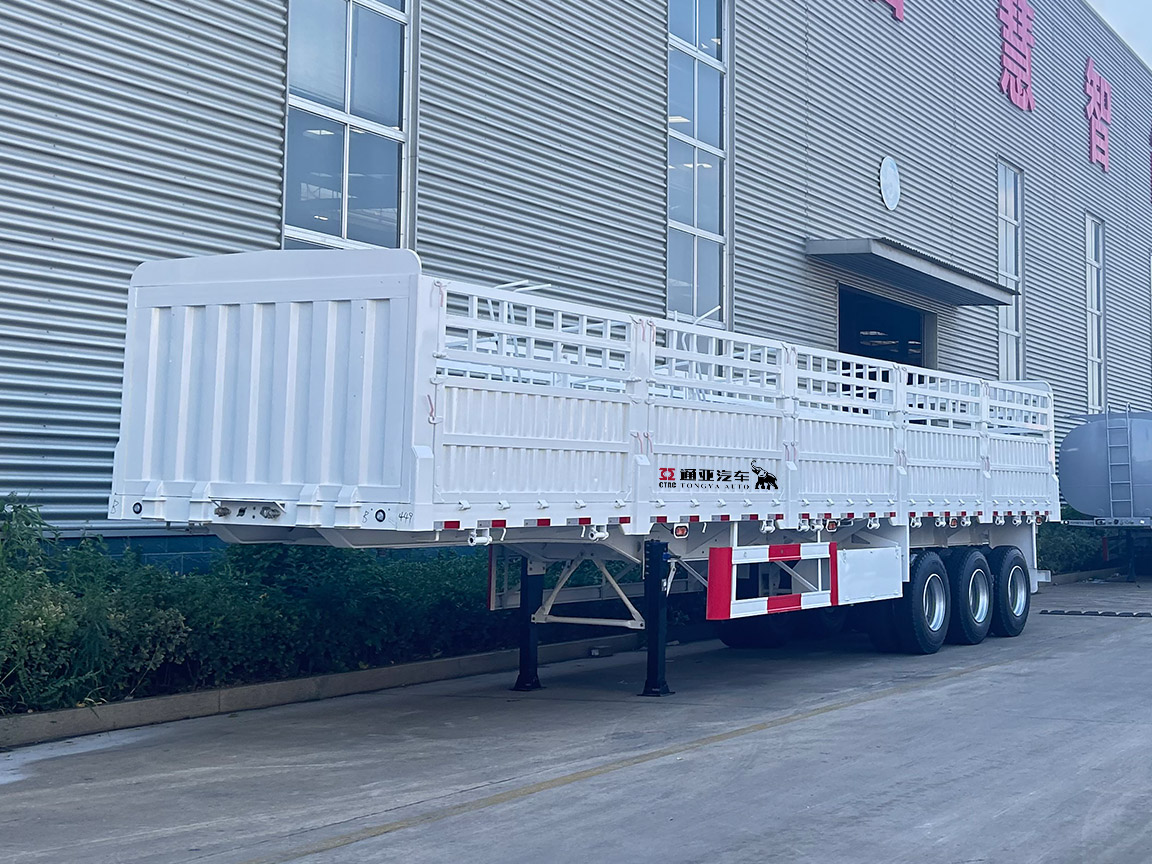 3 Axle Bulk Cargo Transport Fence Semi Trailer
