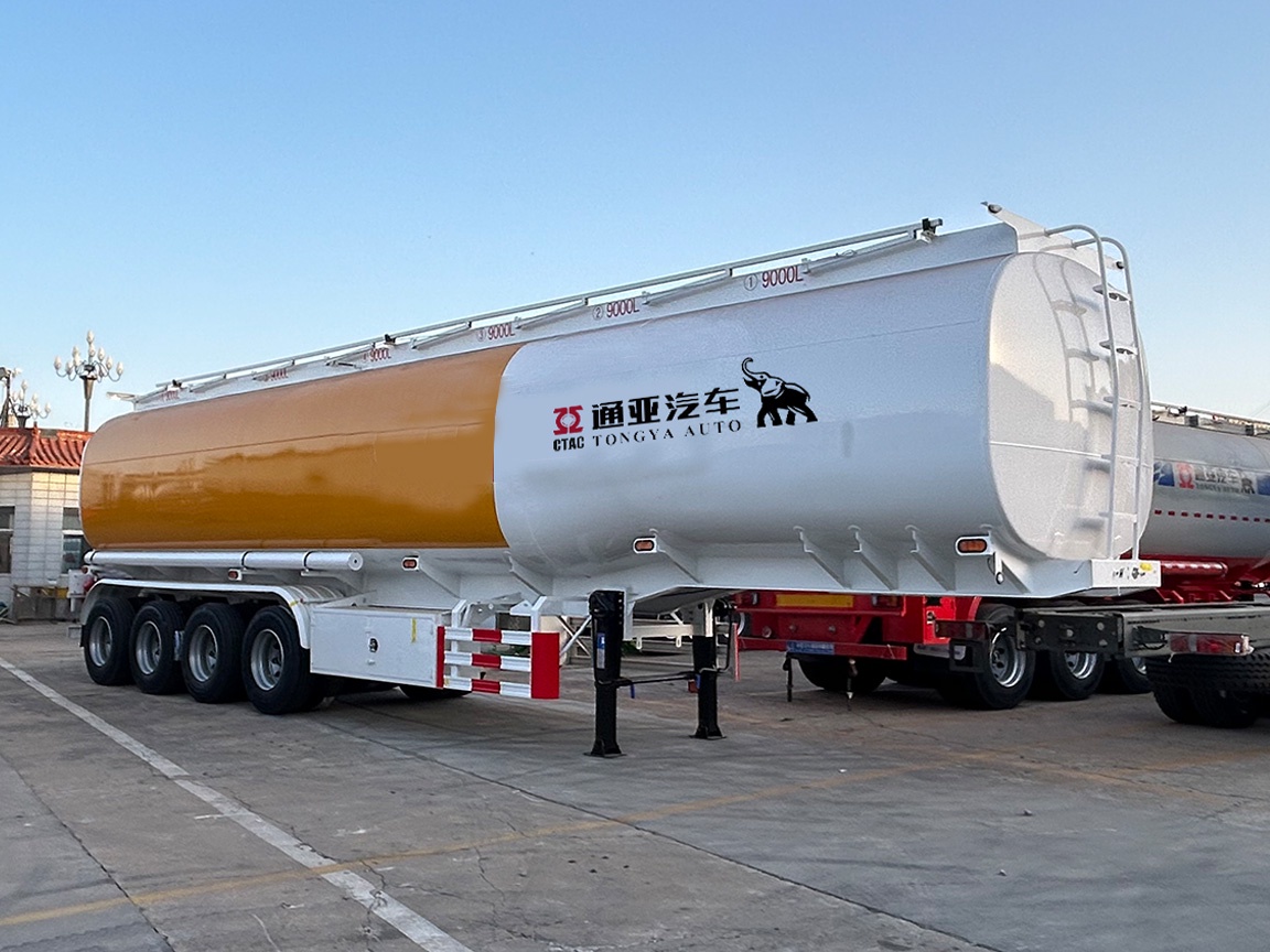 4 Axle 54000 Liter Fuel Tanker Semi Trailer