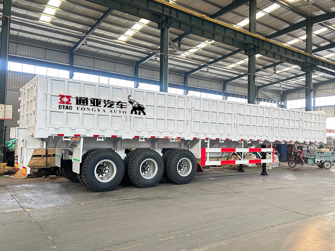 100T Large Volume Side Wall Semi Trailer