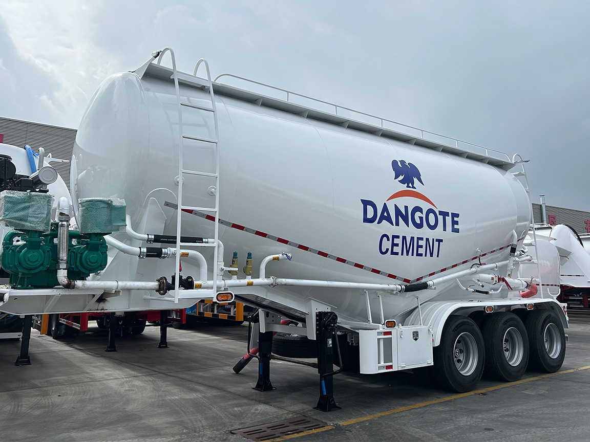 3 Axle Bulk Cement Tanker Semi Trailer for Sale