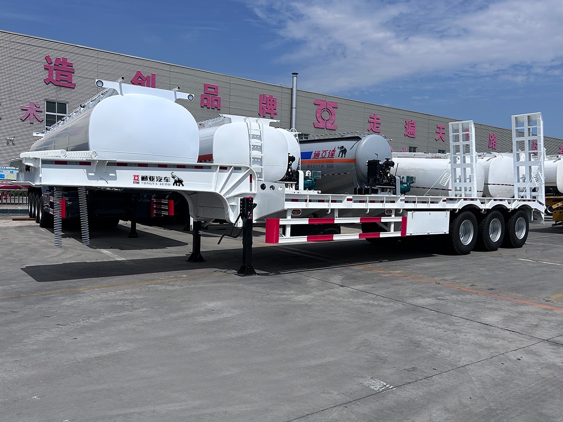 3 Axle BPW Low Bed Semi Trailer