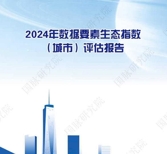 《2024年数据要素生态指数（城市）评估报告》下载