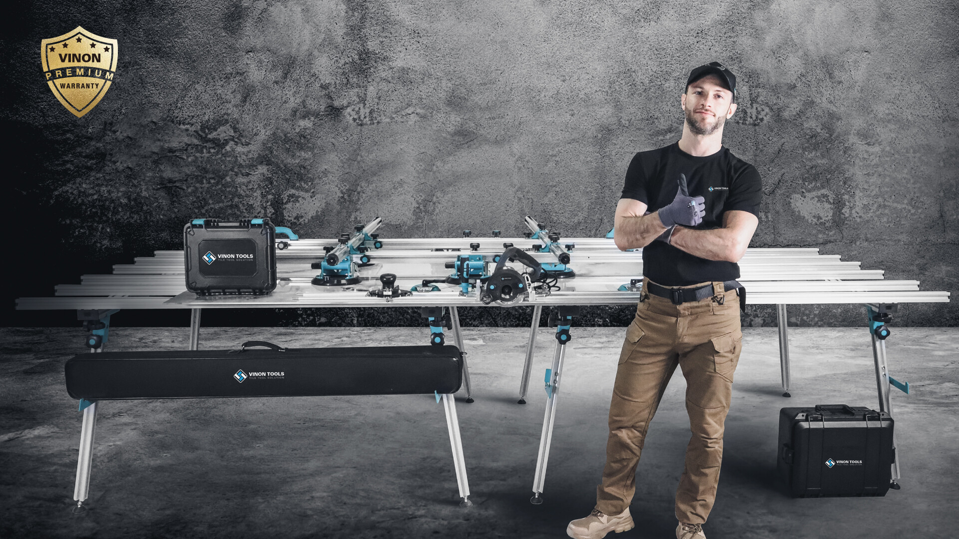 沃能工具助力首届中国陶瓷行业瓷砖镶贴工职业技能大赛总决赛