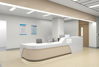 固体表面前台大型医院诊所接待台 U 形护理站 固体表面前台大型医院诊所接待台 U 形护理站