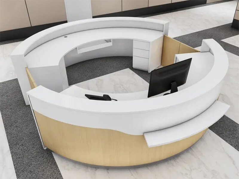 医院主接待区圆形护士站主护士站办公桌