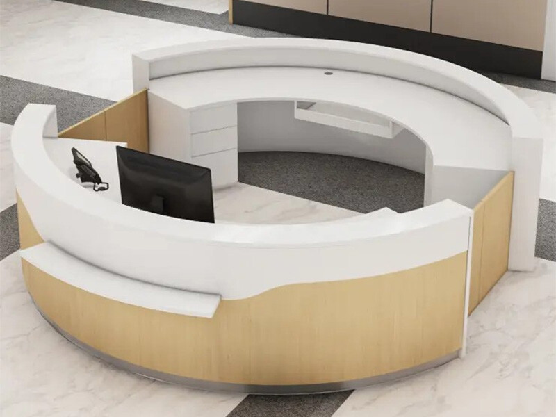 医院主接待区圆形护士站主护士站办公桌